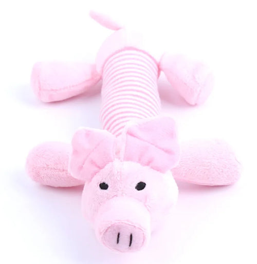 Funny Simulated Animal No Stuffing Dog Toy with Squeakers Durable