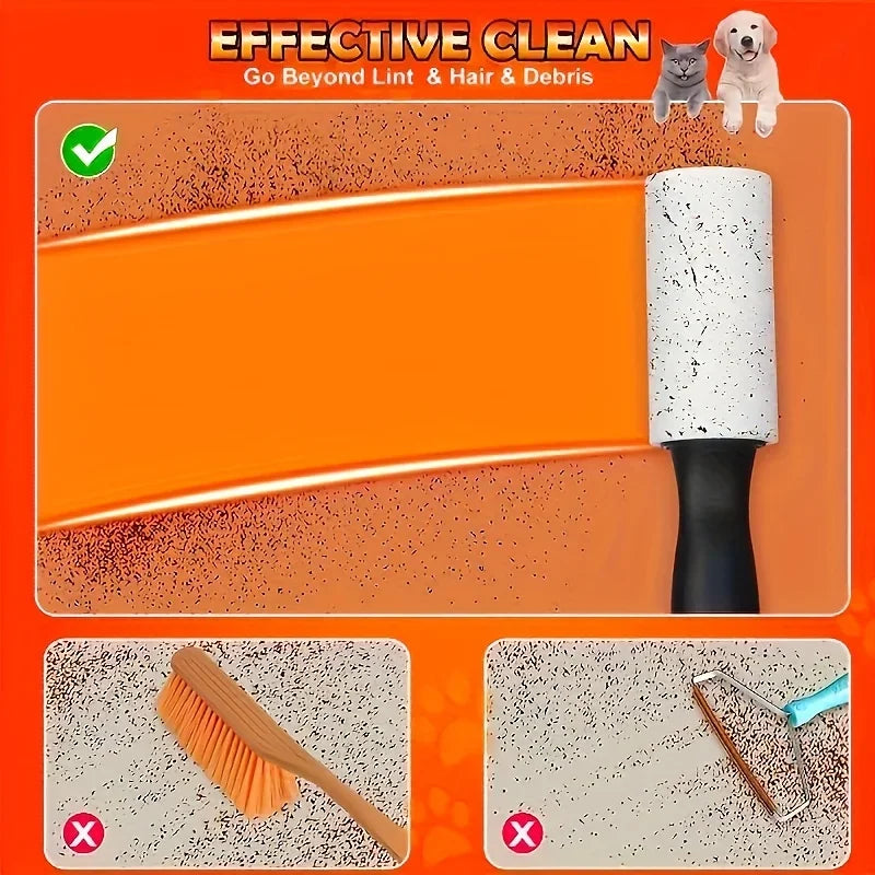 Ultra Sticky Lint Roller for Eliminating Pet Fur-Ideal for