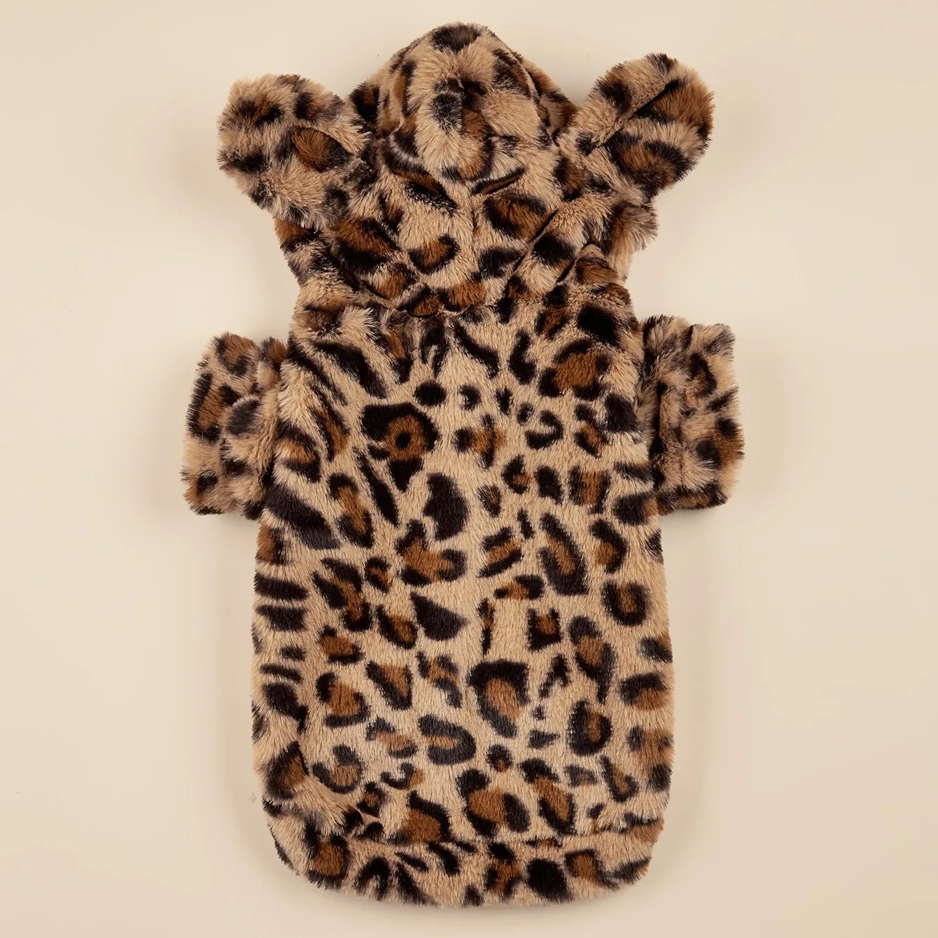 Pet Hoodie For Small & Medium Dogs, Leopard Dog Hoodie With Ears,