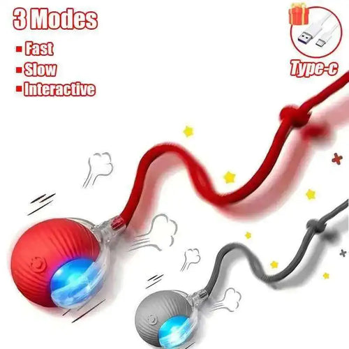 Smart Dog Interactive Ball Toys Automatic Rolling Ball Rechargeable