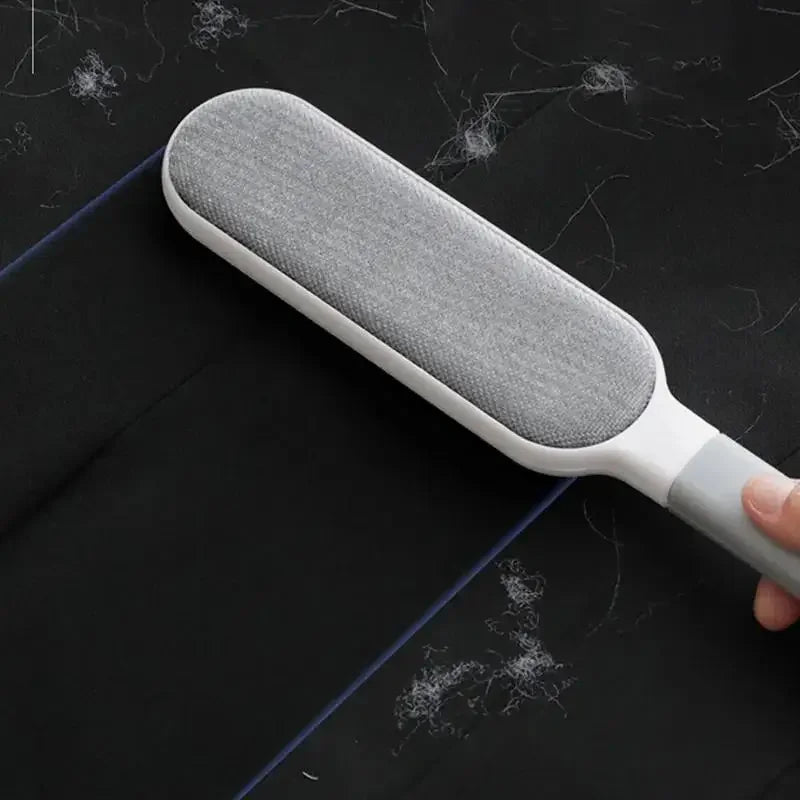 Reusable dust removal brush, double-sided pet hair remover, manual