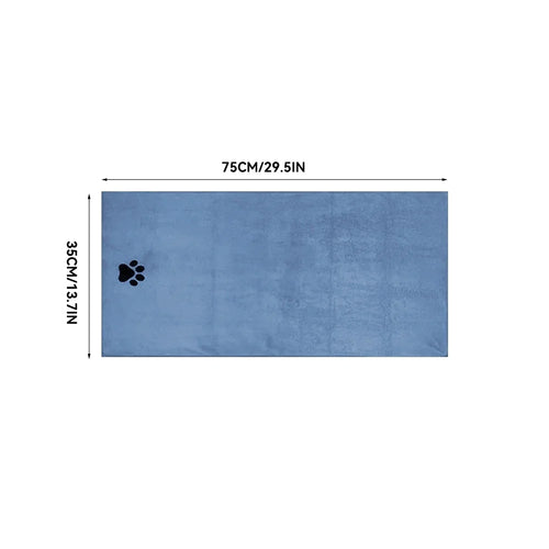 3 Size Options Microfiber Pet Bath Towel Embroidered Super Soft