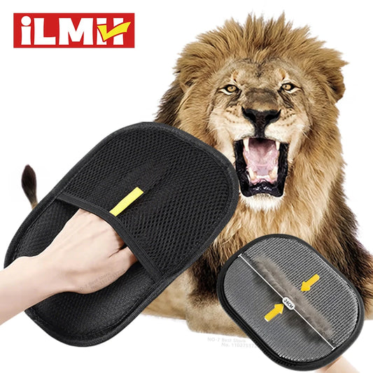 Reusable Double-Sided Pet Hair Removal Glove Anti-Static Grooming Tool