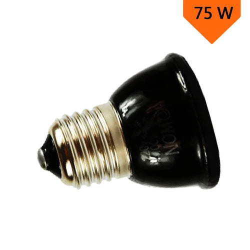 25/50/75/100W E27 Reptile Pet Heating Lamp Black Infrared Ceramic