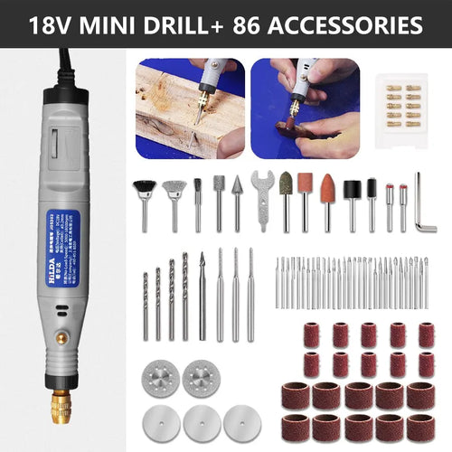 HILDA 18V Engraving Pen Mini Drill Rotary Tool With Grinding