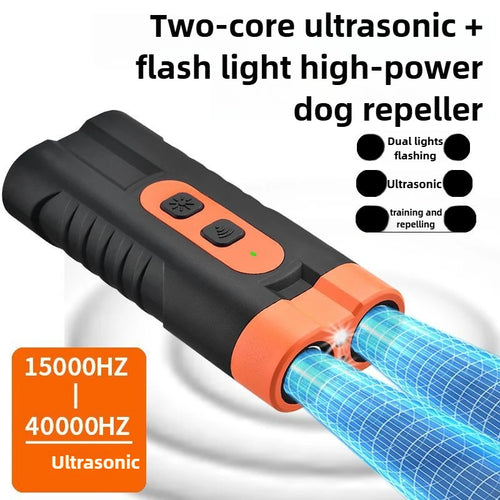 Dog Repeller Portable Ultrasonic Deterrent Handheld Anti-barking 3in1