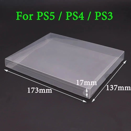 10pcs Clear transparent box cover For PS5 For PS4 For PS3  game card