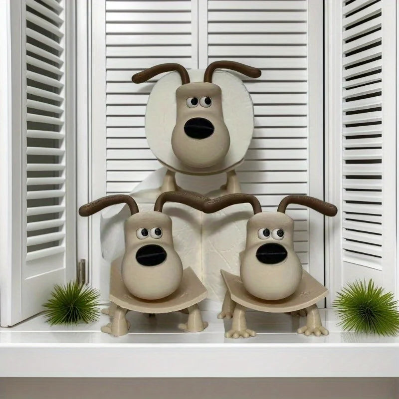 Puppy Toilet Holder Home Decor Bathroom Accessory Storage Suitable for