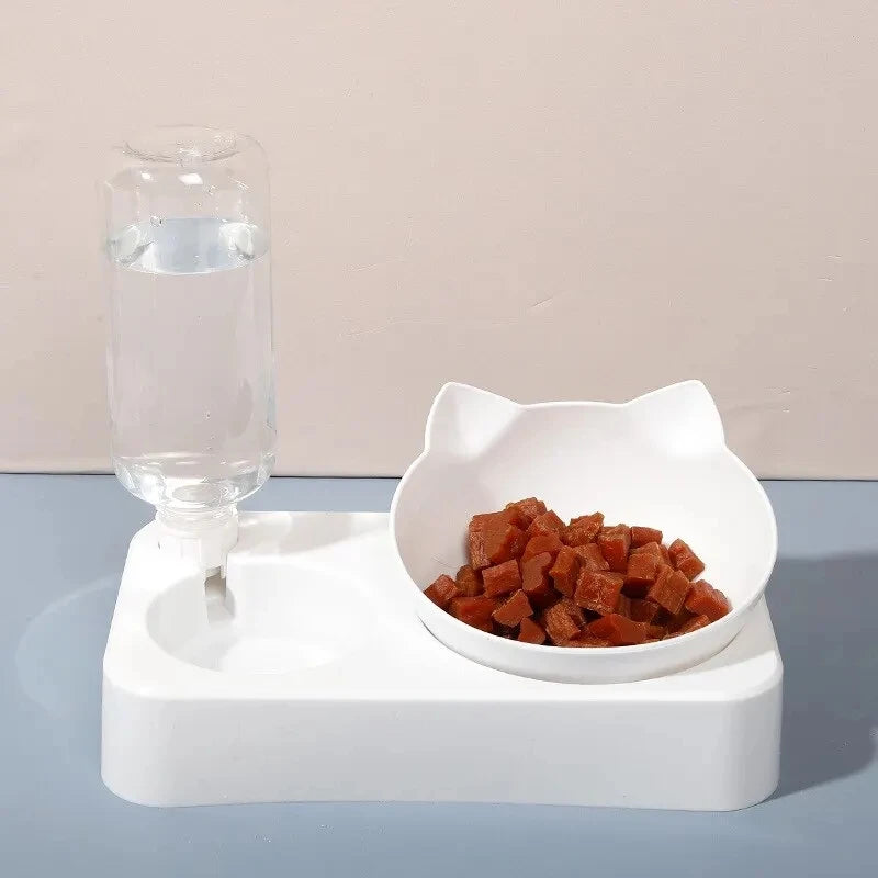 dual-purpose Pet Bowl Tilt to Protect Cervical Vertebrae Dog Food Bowl