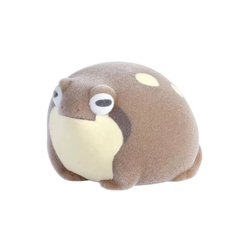 Flocking Frog Gashapon Capsule Toys Mini Soft Cute Figurines Kawaii