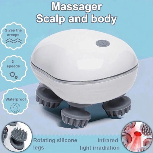 Electric Head Massager with Adjustable Speed Scalp Massage, Full Body