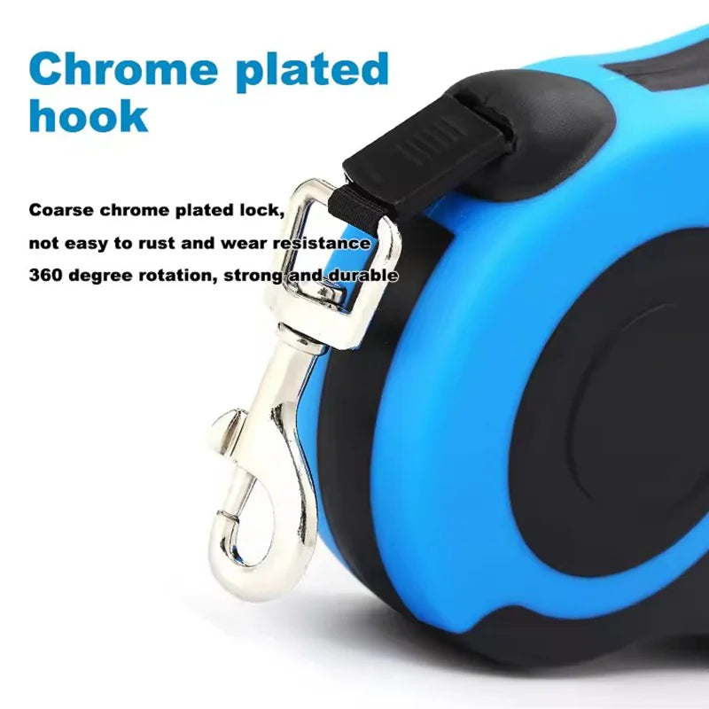Retractable Dog Leash Outdoor Pet Leash Nylon Braided Rope for Small