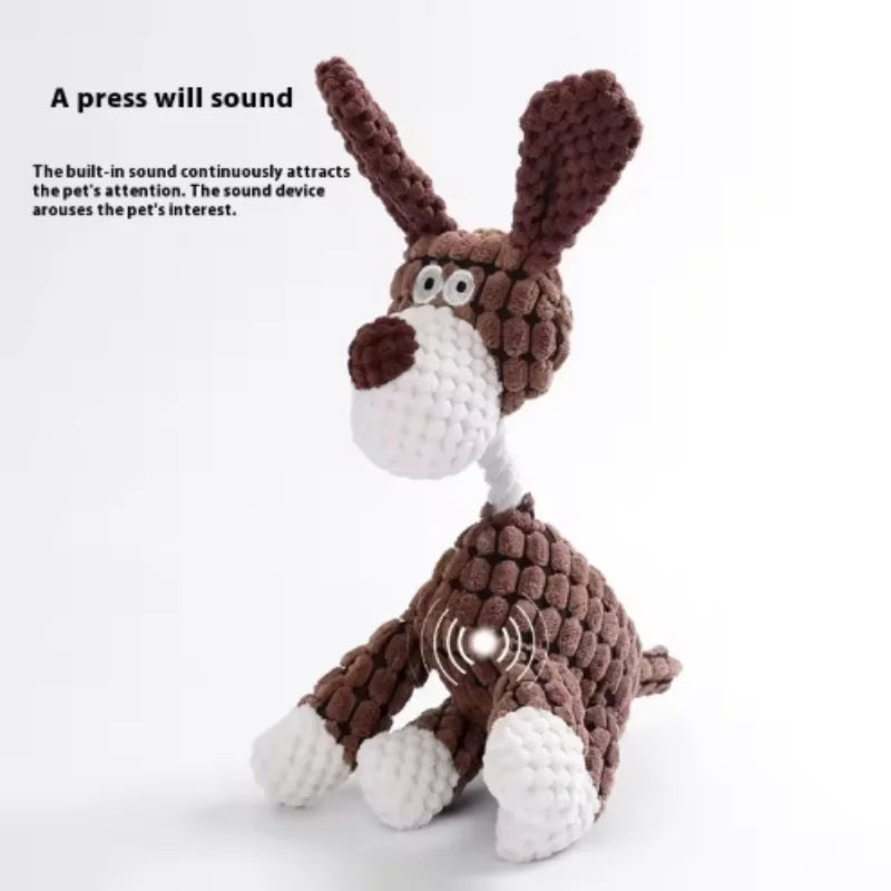 Interactive Plush Pet Dog Voice Toys for Puppies Teeth Grinding