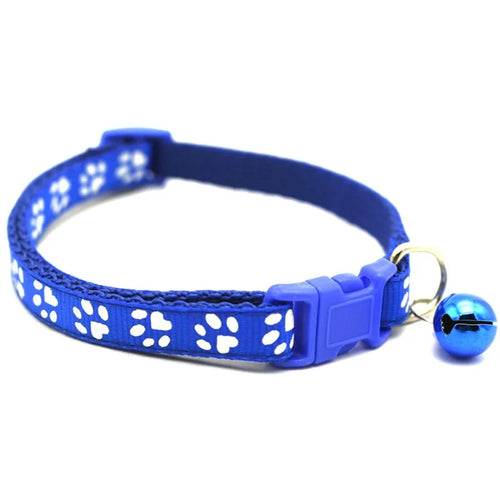 Heart Charm and Bell Cat Collar Safety Elastic Adjustable with Soft