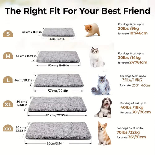 Winter Warming Pet Mattress, Super Warm Cat And Dog Pad, Washable And