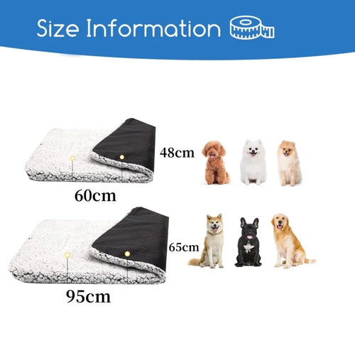 Self-Heating Pet Pads Blanket Puppy Pad Warm Cushion Mat for Cats Dogs