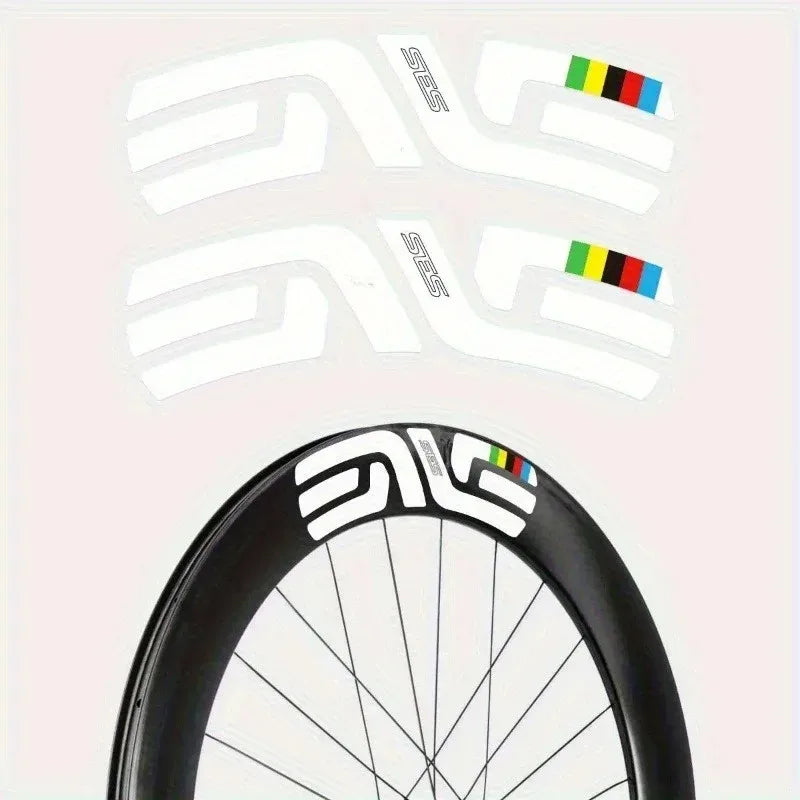 12-Piece ENVE SES High Visibility Bicycle Tire Sticker - White