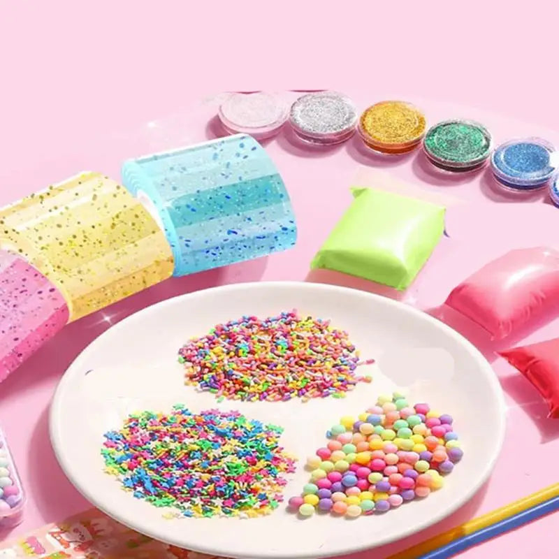 PET Nano Glue Knead Music Double Sided Tape Blow Bubbles Full Set Of