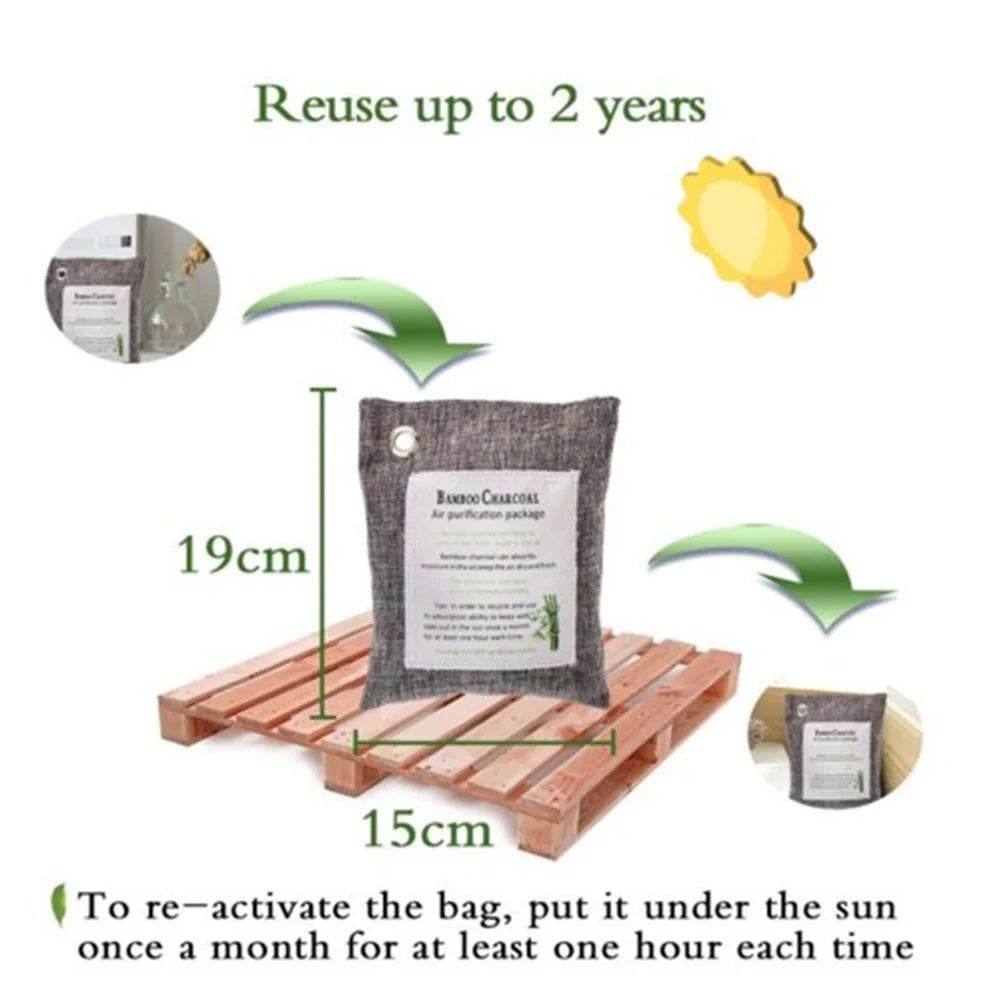 1 Pcs Bamboo Charcoal Bags Odor Absorbe Car Home Remove Formaldehyde