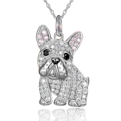 Exquisite and Cute Schnauzer Dog Pendant Necklace for Women Elegant