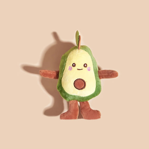 1 cartoon avocado shaped pet plush toy for dogs to interact and play