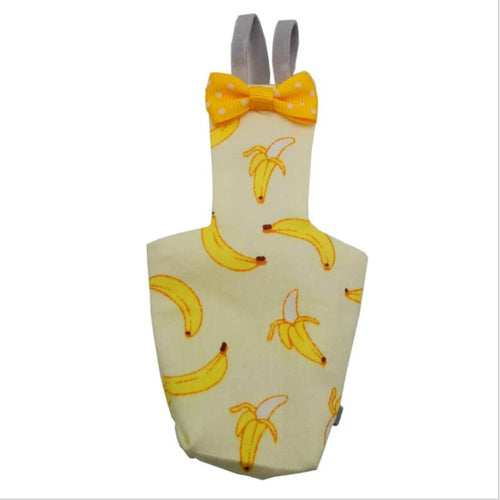 Parrot Diaper with Bowtie Cute Colorful Fruit Floral Cockatiel Pigeons