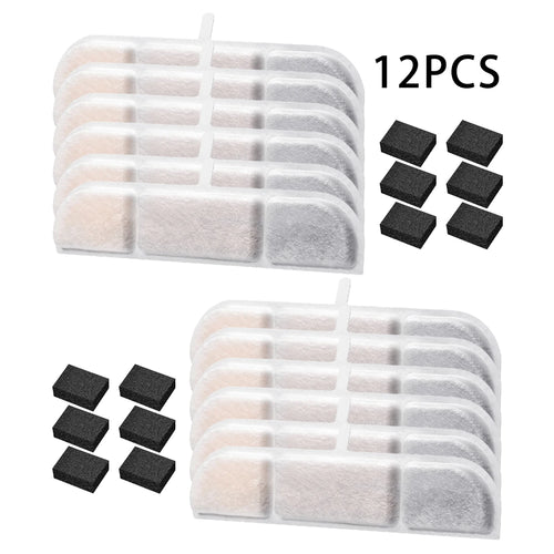 6/8/12/14/16PCS Activated Carbon Replacement Filters For Pet Automatic