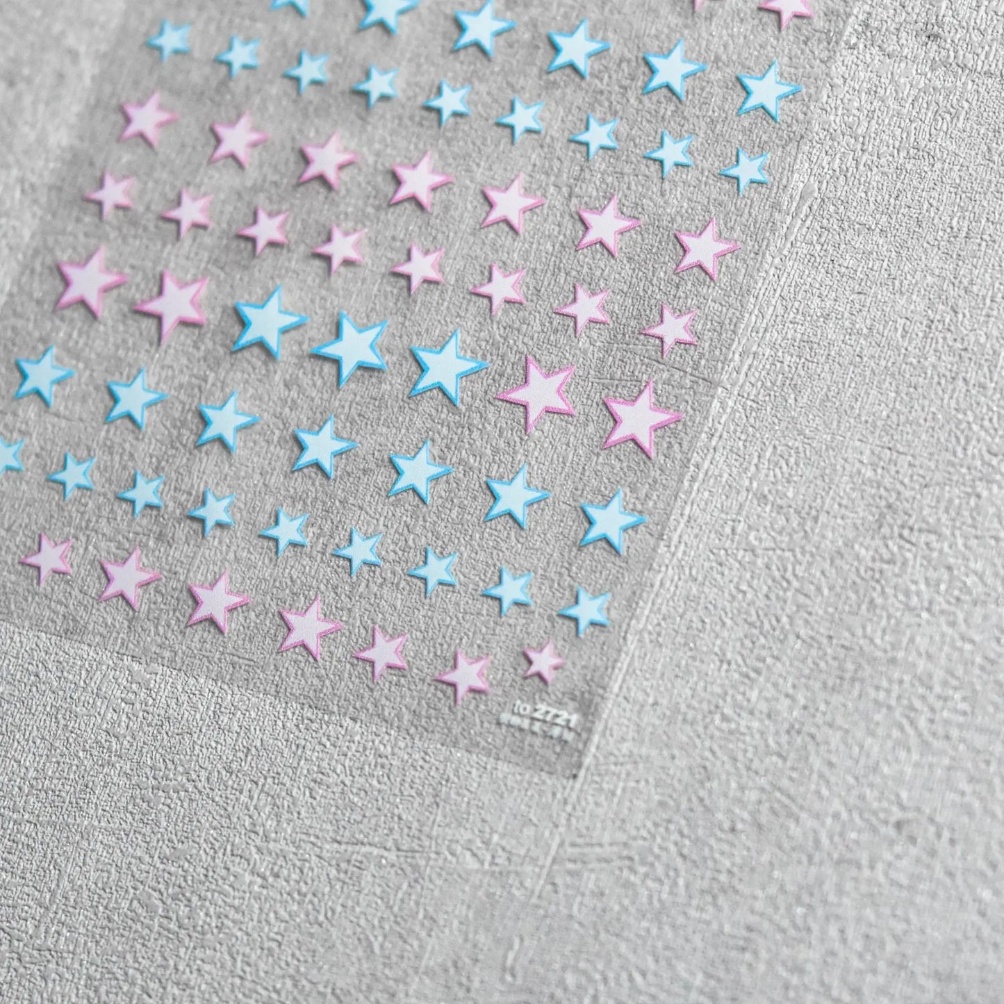 1pcs 5D Relief Kawaii Colorful Star Nail Art Stickers Multi Macaron