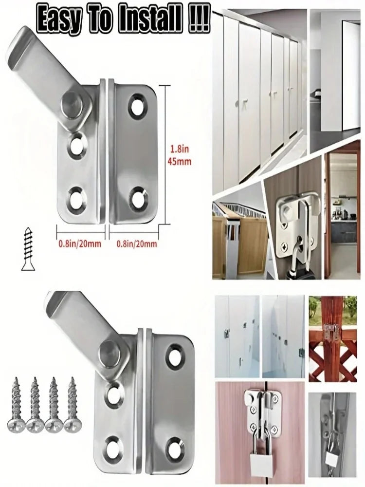1pc Flip Latch Gate Latches Slide Bolt Latch Safety Door Lock Catch