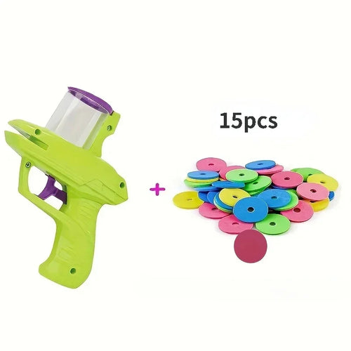 Mini Carrot Flying Disc Launcher Toy, Chew Proof Durable, Catnip Bell