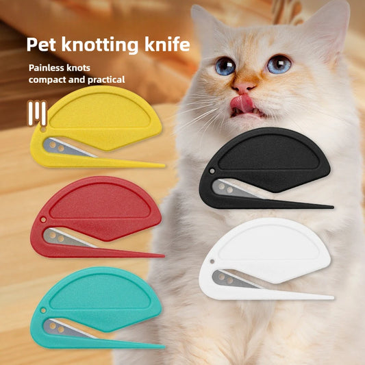 Pet Matted Hair Remover for Cats Efficient Knot Detangler Comb Long