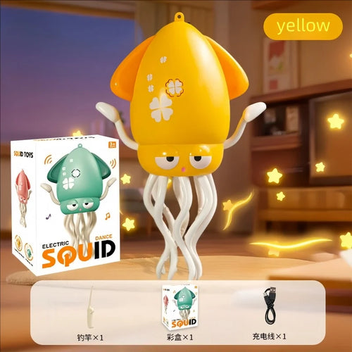 New and unique magical dancing octopus electric squid sensing and