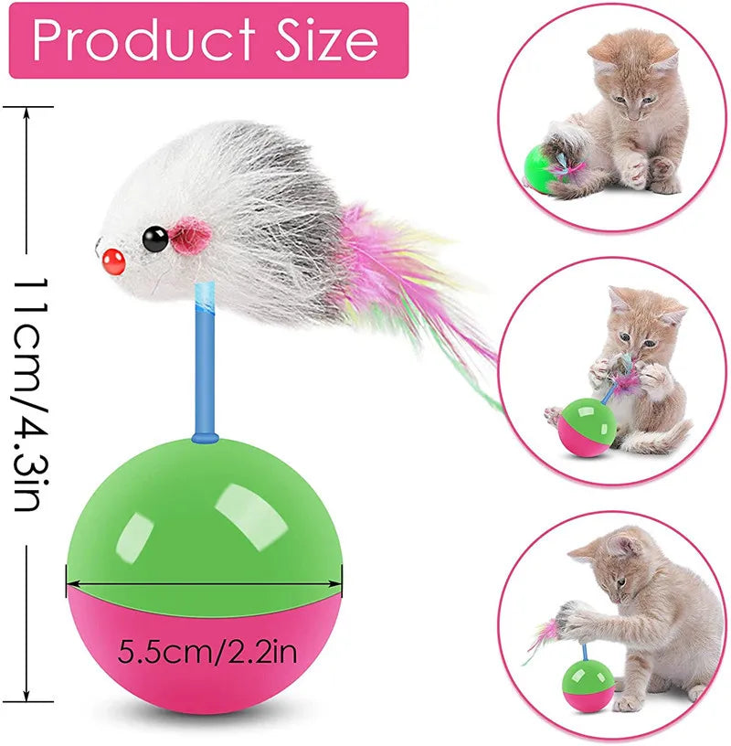 New cat toys set Mouse not tumbler fun teasing cats and dogs self high
