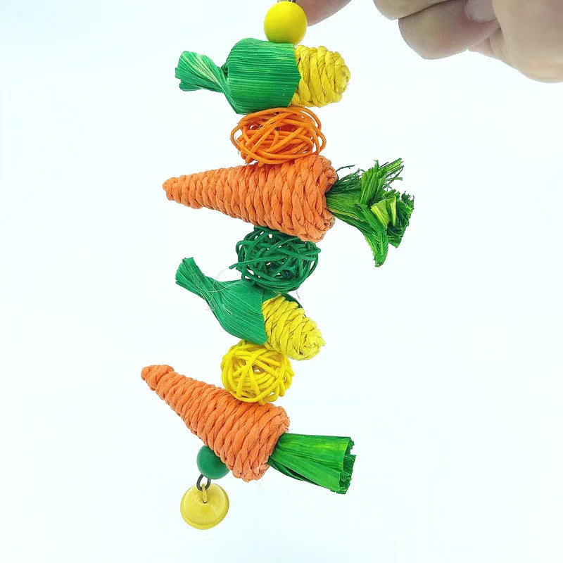 1pc Random Color & Style Handmade Woven Vine, Carrot & Corn Shaped