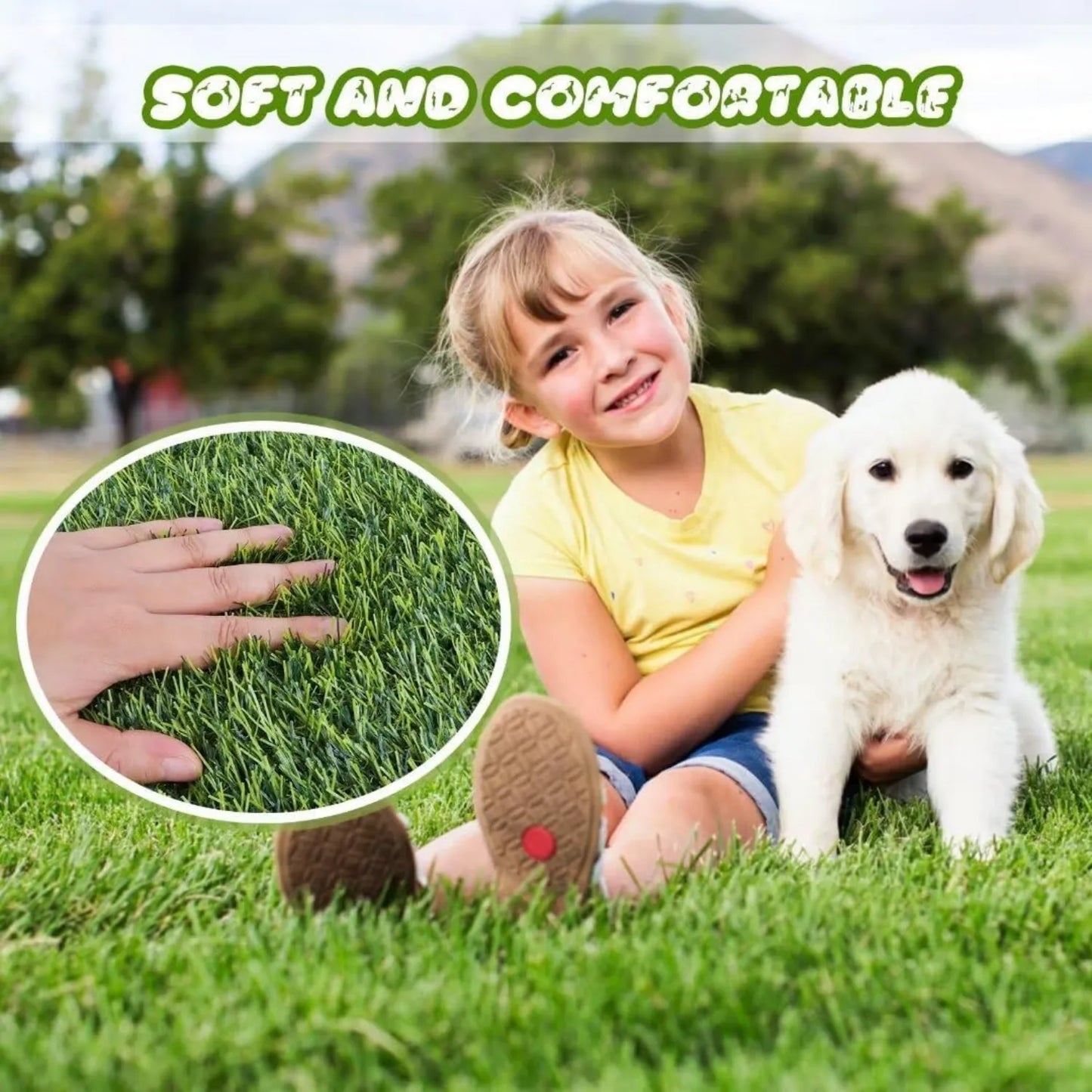 Simulation Lawn Dog Toilet Training Mat Washable Pet Urine Mat Dog