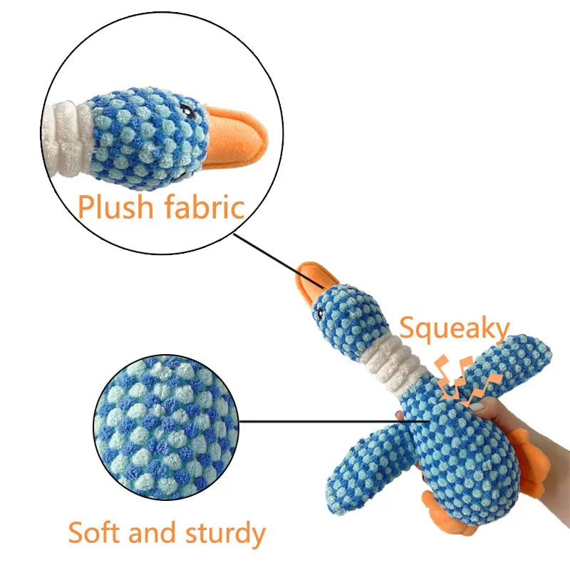 Funny Duck Cute Dog Plush Toys Pet Squeak Toy for Puppy  Sound Wild