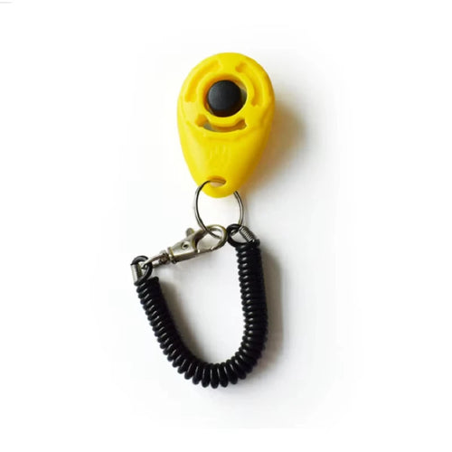 Dog Training Clicker Aid Adjustable WristStrap Sound Plastic Pet Cat