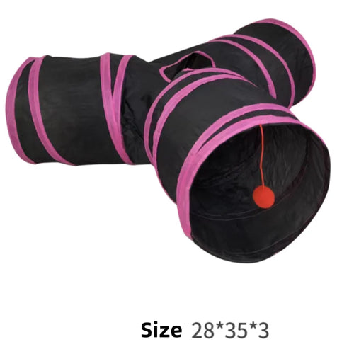 Hot Foldable Cat Tunnel Tube Interactive Fun Kitty Training Toy