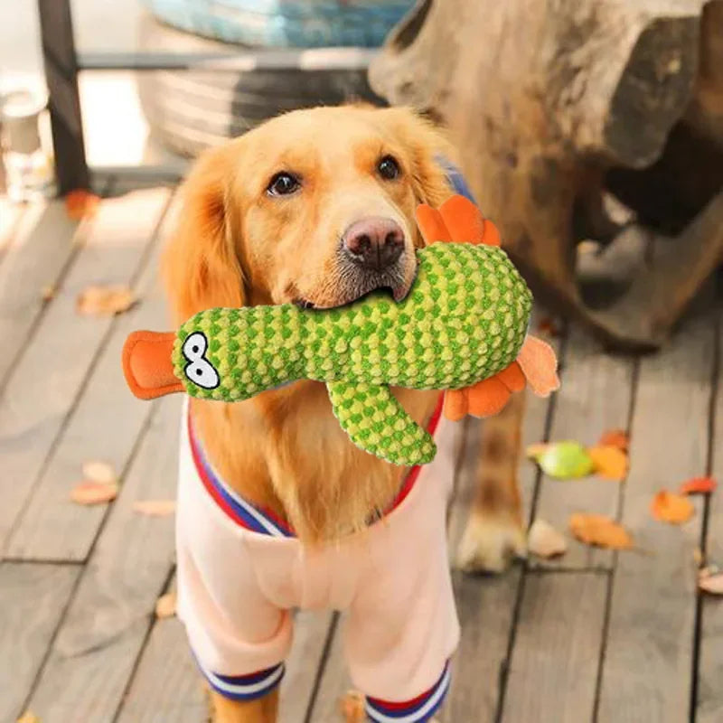 Funny Duck Cute Dog Plush Toys Pet Squeak Toy for Puppy  Sound Wild