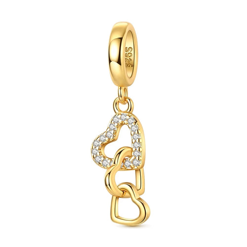 Hot 925 Sterling Silver Gold Charm Bead Pendant Cat Dog Pet Animal