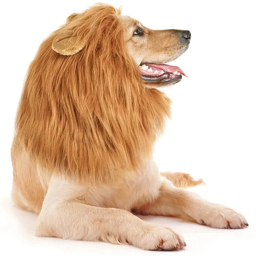 Cute Pet Dog Cosplay Clothes Lion Mane For Dog Costumes Realistic Lion