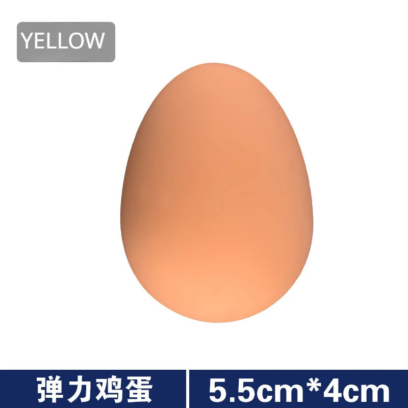1 Pcs Novelty Bouncy Eggs Realistic Fake Rubber Bouncing BallsModel