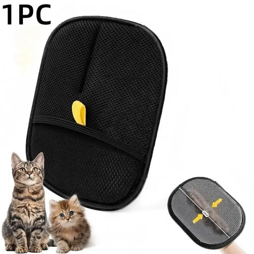 4pcs Pet Hair Cleaning Removal Gloves Pet Double-sided Grooming Glove