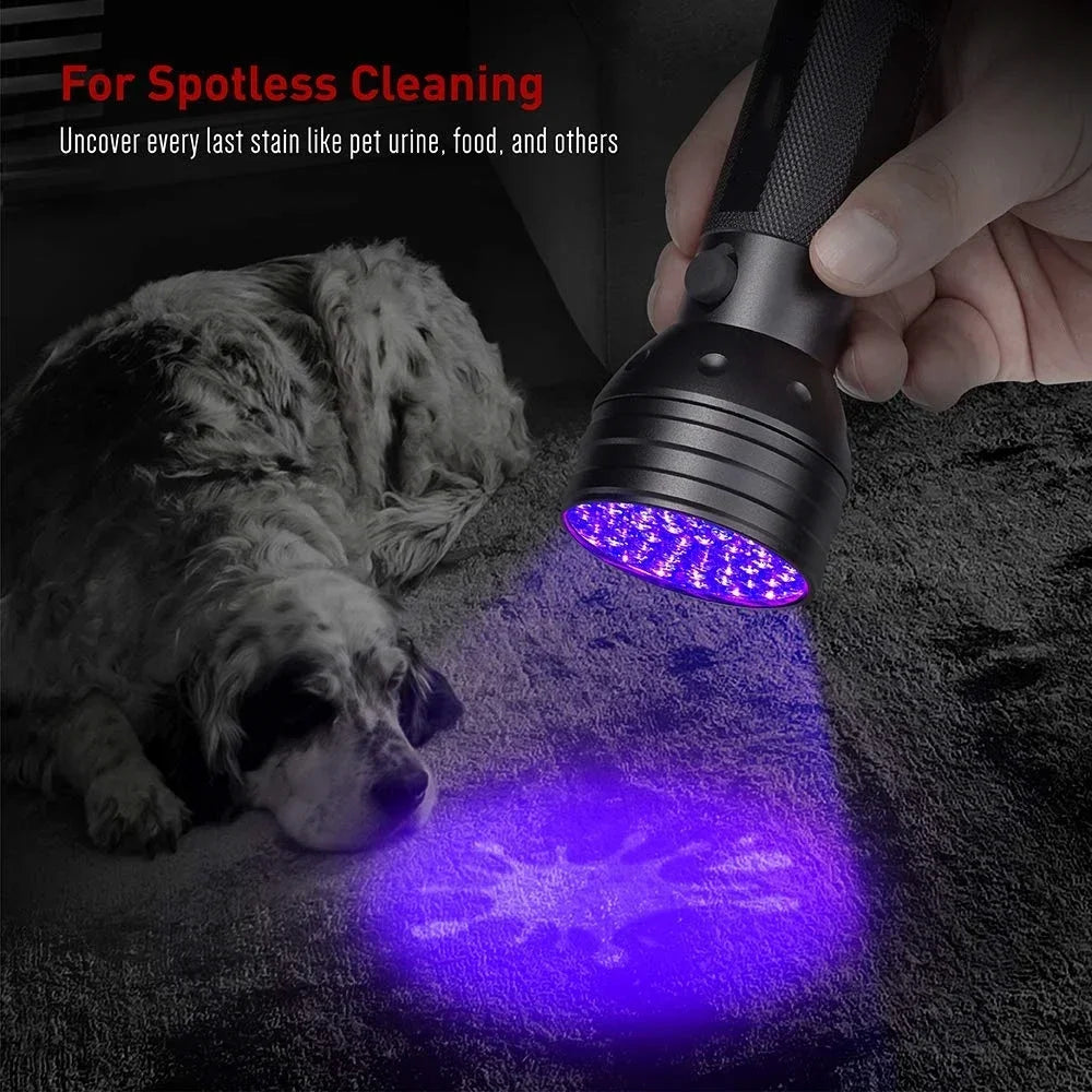 12/21/51 LED Protable UV Flashlight Black Light 395 NM Ultraviolet