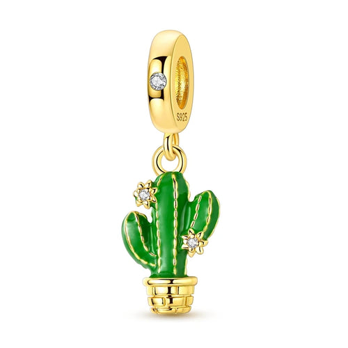 Hot 925 Sterling Silver Gold Charm Bead Pendant Cat Dog Pet Animal