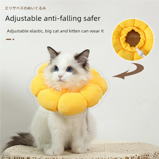 Pets Cats After Surgery Wound Protective Collar Anti Licking Flea