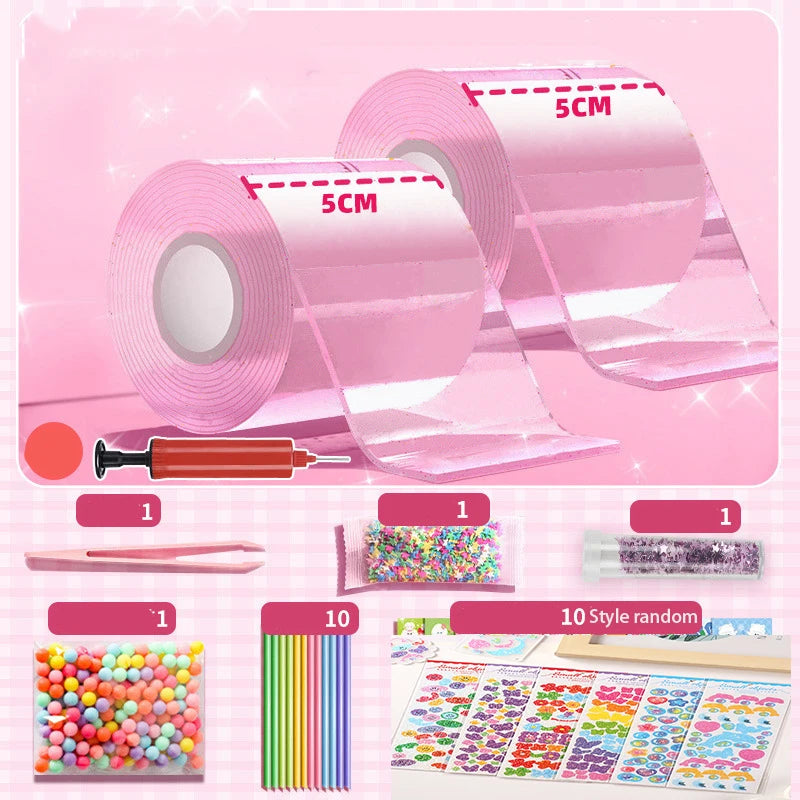 PET Nano Glue Kneading Music Blowing Bubble Full Set Of Nano Tape