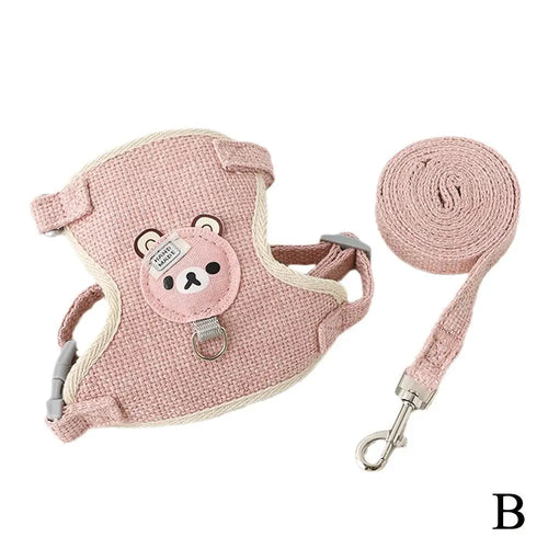 Lovely Small Pet Vest Chest Strap Dog Leash Traction Rope Walking Dog