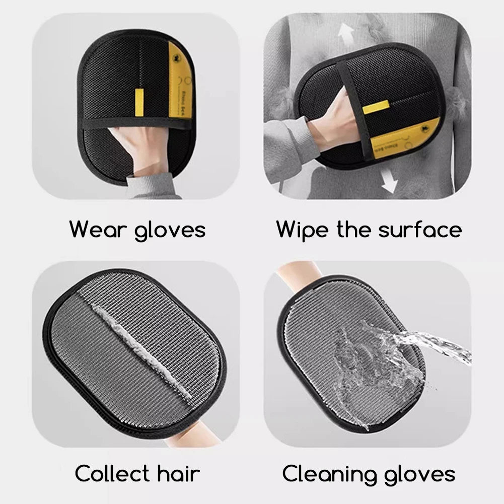 1/2/3pcs Pet Grooming Gloves Fur Catchers Hair Remover Glove Pet