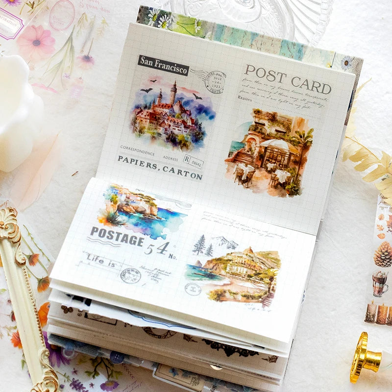 Card Lover 5cm*2m [River of Years Series] Vintage Journal Masking Tape